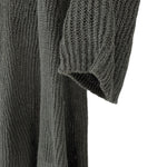 将图片加载到图库查看器，【中古】セオリーリュクス Theory luxe 七分袖ニット リネン ざっくり編み 透け感 丈長め カーキ i0818n0154
