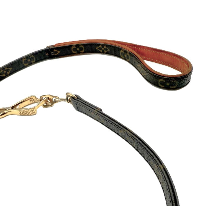 【中古】ルイヴィトン LOUIS VUITTON ドッグリード ペット用 モノグラム ブラウン系 ゴールド i0601oq010109