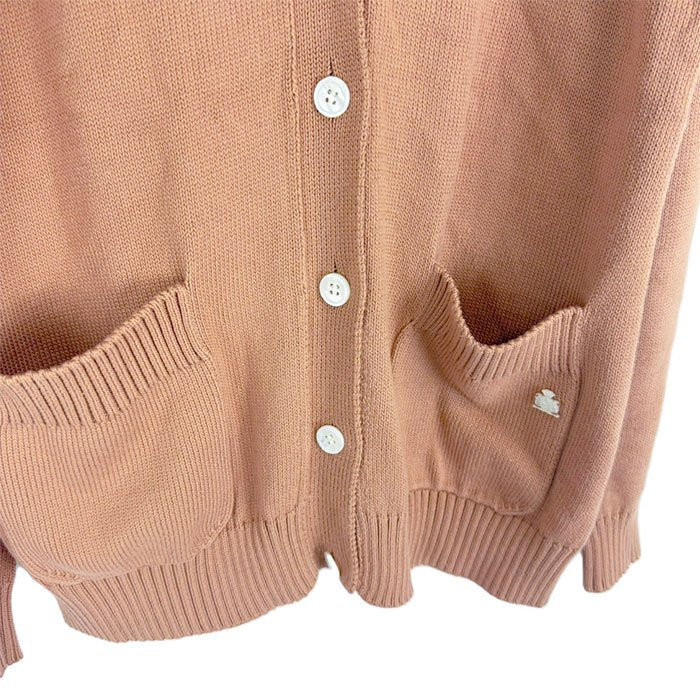 【中古】ドゥロワー Drawer ブラウン 7Gコットン 天竺Vネック カーディガン i0512y00718