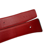 Load image into Gallery viewer, 【中古】エルメス HERMES レザーベルト ベルトのみ ブラック×レッド j0712oq008138
