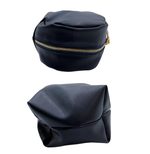 将图片加载到图库查看器，【中古】Drawer ドゥロワー ノベルティ ルームシューズ スリッパ ポーチ付き ネイビー j0420w0135
