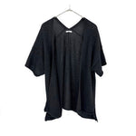 将图片加载到图库查看器，【中古】イエナ IENA カーディガン 半袖 羽織り ボタンレス ボレロ ブラック 黒 i0807n0153
