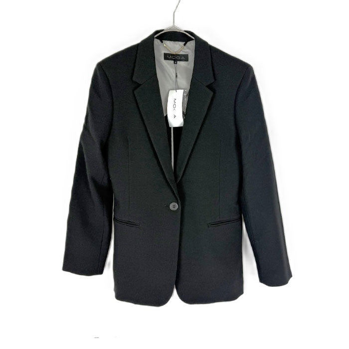 【中古】モガ MOGA ジャケット テーラード シングルボタン 未使用 タグ付き ブラック 黒 i0430n00312
