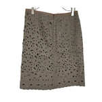 Load image into Gallery viewer, 【中古】スキャパ SCAPA セミタイトスカート カットワークレース 総レース シルク カーキ i0703n0053
