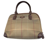 Load image into Gallery viewer, 【中古】バーバリー BURBERRY ハンドバッグ タマムシ チェック柄 レトロ ベージュ系 ブラウン i0225aq02364
