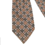 将图片加载到图库查看器，【中古】バーバリー BURBERRY リボンタイ ネックチーフ ノバチェック おしゃれ ベージュ系 i0810oq00223
