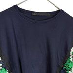 将图片加载到图库查看器，【中古】ミュラーオブヨシオクボ muller of yoshiokubo サイドレースカットソー ネイビー グリーン ホワイト i0807n0043
