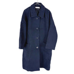 画像をギャラリービューアに読み込む, 【中古】KNOTT ノット ウールコート ネイビー シンプル 上品 i0807n0213
