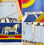 将图片加载到图库查看器，【中古】エルメス HERMES カレ90 盛装の馬 GRAND APPARAT スカーフ シルク100％ j0213aq009121
