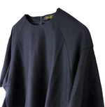 画像をギャラリービューアに読み込む, 【中古】ドゥロワー Drawer フレアスリーブ ブラウス プルオーバー ネイビー ウール j0113s00122
