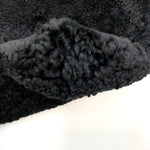 画像をギャラリービューアに読み込む, 【中古】アンパサンド Ampersand クラッチバッグ ラム ムートン ボア もこもこ ブラック 黒 h0122m002
