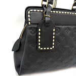 Load image into Gallery viewer, 【中古】ルイヴィトン LOUIS VUITTON ヴォージュ ノワール ハンドバッグ ステッチ エンボス ブラック 黒 h1125aq029810
