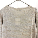 画像をギャラリービューアに読み込む, 【中古】デプレ DES PRES レーヨンニット ざっくり編み 光沢 透け感 とろみ ミックスニット ベージュ系 i0213n00612
