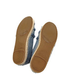 Load image into Gallery viewer, 【中古】マイケルコース MICHAEL KORS エスパドリーユ スリッポン デニム フリンジ ライトブルー ベージュ i0619wq0555
