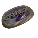 将图片加载到图库查看器，【中古】ディースクエアード DSQUARED2 ベルト用バックル バックルのみ 重量感 ビッグ 真鍮 パープル i0619wq0355
