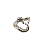 画像をギャラリービューアに読み込む, 【中古】TIFFANY&amp;Co. ティファニー エルサ・ペレッティ オープンハート リング SV925 シルバー 保存袋付き j0629pq002106
