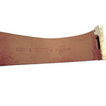 Load image into Gallery viewer, 【中古】メゾンボワネ MAISON BOINET レザーブレスレット ワイドバングル 上質 ゴールド グレージュ i0619wq01110
