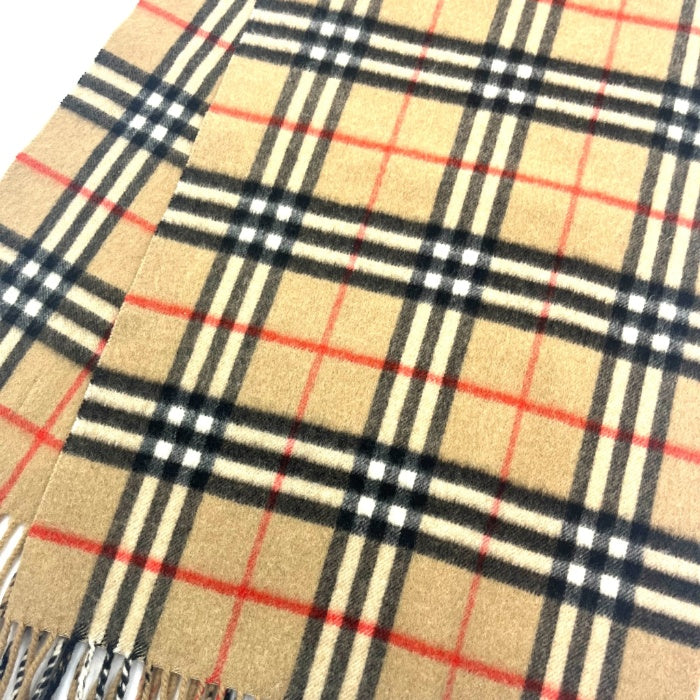 【中古】バーバリー BURBERRY マフラー チェック柄 定番 可愛い Burberrys ベージュ系 h0516lq00327