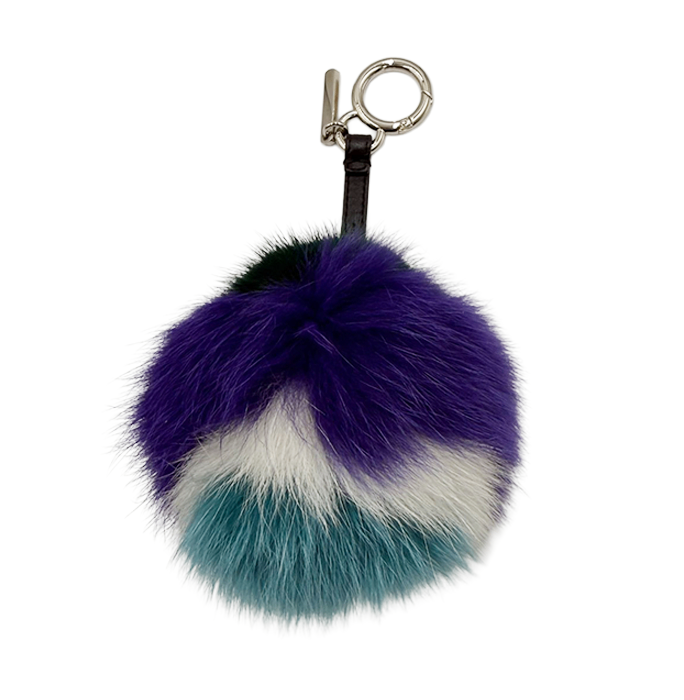 中古】FENDI フェンディ モンスター チャーム ファー キーホルダー