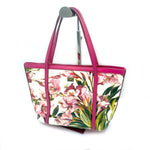 画像をギャラリービューアに読み込む, 【中古】ドルチェ＆ガッバーナ DOLCE&amp;GABBANA ハンドバッグ 花柄 パイピング ビビッドピンク 白系 i0413oq00292
