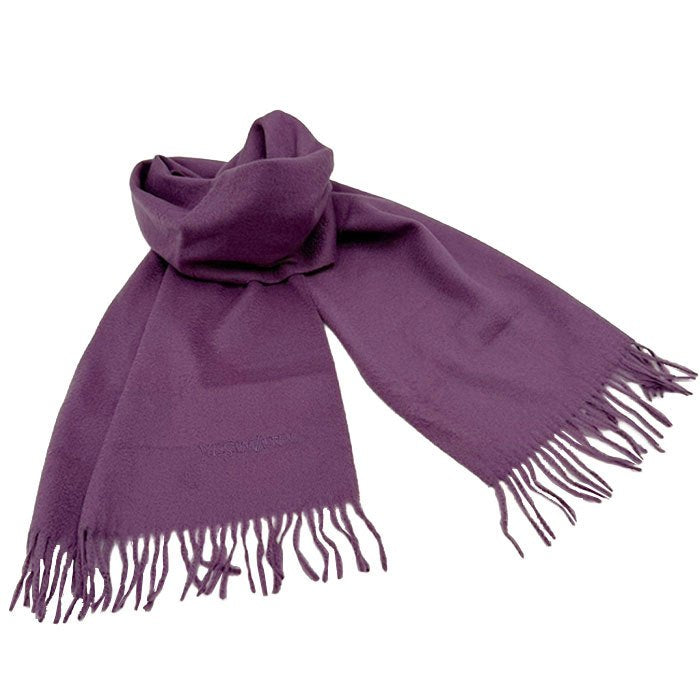 【中古】Yves Saint Laurent イヴ・サンローラン マフラー ウール100％ 防寒 ストール i0410wq0383