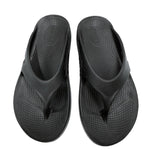 画像をギャラリービューアに読み込む, 【中古】ウーフォス OOFOS サンダル リカバリーシューズ トングサンダル ビーチサンダル ブラック 黒 i0727tq0308
