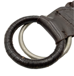 画像をギャラリービューアに読み込む, 【中古】ANGLO レザーベルト 編込み メッシュベルト ダークブラウン i0731wq0021
