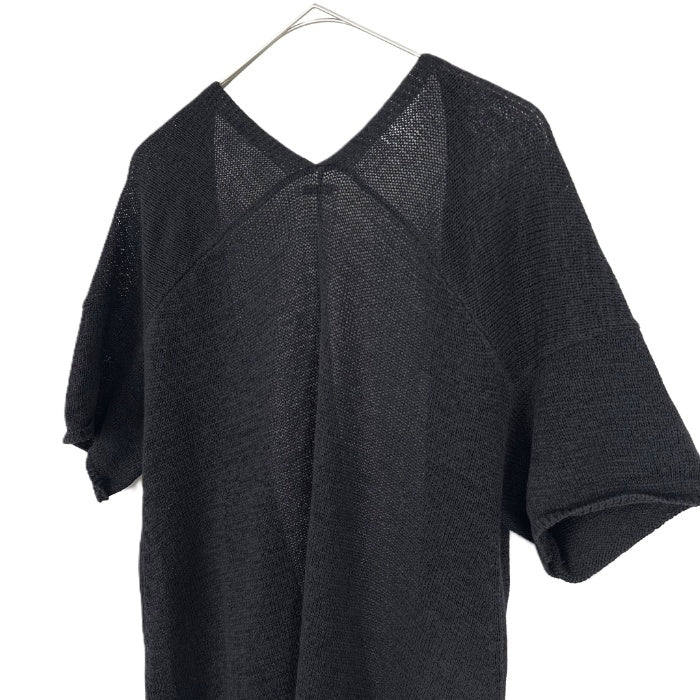 【中古】イエナ IENA カーディガン 半袖 羽織り ボタンレス ボレロ ブラック 黒 i0807n0153