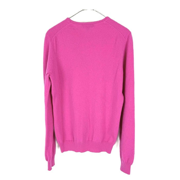 【中古】ドゥロワー Drawer ニットカーディガン カシミヤ クルーネック ピンク ビビッドカラー i0925i00915
