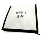 将图片加载到图库查看器，【中古】シャネル CHANEL ノベルティポーチ ファスナー付き シンプル おしゃれ ホワイト ブラック i0731wq0335
