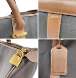Load image into Gallery viewer, 【中古】ダンヒル Dunhill ボストンバッグ PVC レザー ブラウン 大容量 南京錠 j0223tq00620
