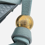 Load image into Gallery viewer, 【中古】ロエベ LOEWE キーホルダー ブレイデッド レザー 編み込み ロゴ型押し グリーン ゴールド j0805dq00851
