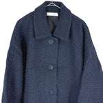 画像をギャラリービューアに読み込む, 【中古】KNOTT ノット ウールコート ネイビー シンプル 上品 i0807n0213
