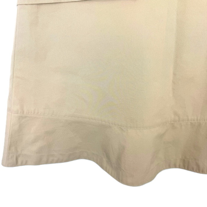 【中古】ドゥロワー Drawer スカート 台形 ひざ丈 パッチポケット シンプル コットン ベージュ i0624h00621