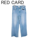 画像をギャラリービューアに読み込む, 【中古】レッドカード RED CARD 35th Anniv. Wide ワイドストレートデニム 25 j0721s00625
