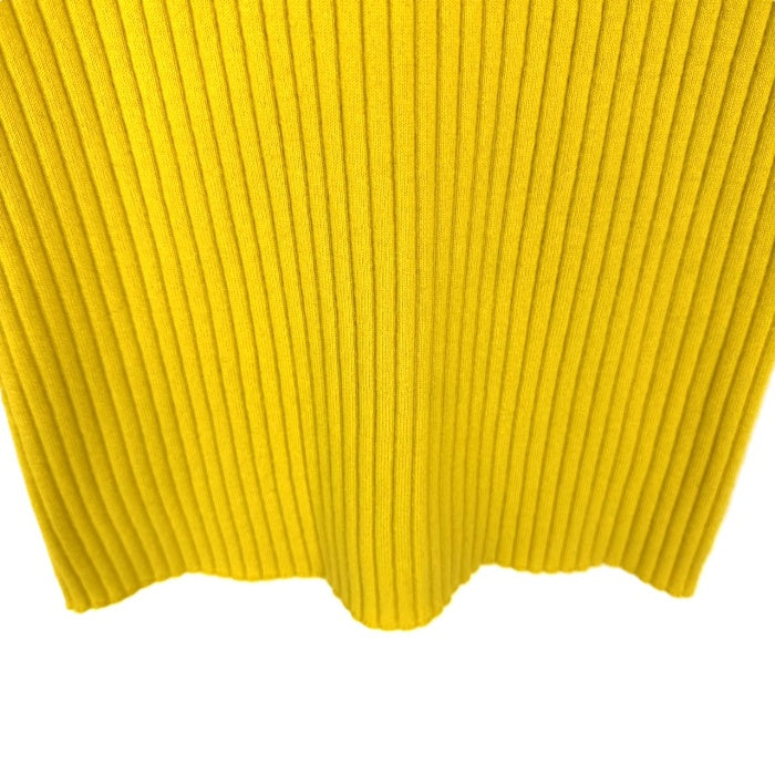 【中古】ドゥロワー Drawer 半袖リブニット リブクルーネックショートスリーブ イエロー くすみカラー i0925i01015