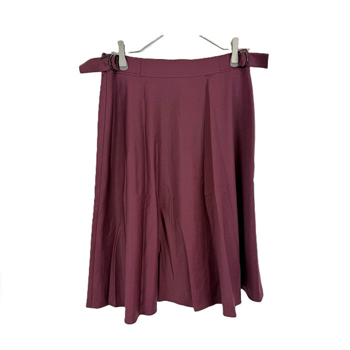 【中古】セオリーリュクス Theory luxe スカート ひざ丈 台形 未使用 ワインレッド i0703n0025