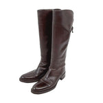 将图片加载到图库查看器，【中古】SARTORE サルトル ロングブーツ レザー ダークブラウン j0107h00345
