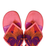 画像をギャラリービューアに読み込む, 【中古】エルメス サンダル アンクルストラップ フラワー刺繍 i0810oq005161
