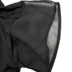 将图片加载到图库查看器，【中古】デプレ DES PRES 半袖カットソー そで口シアー素材 切り替え 透け感 ブラック 黒 i0807n0226
