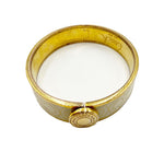 Load image into Gallery viewer, 【中古】コーチ COACH バングル ブレスレット シグネチャー Cロゴ ゴールド×アイボリー i0810oq0232
