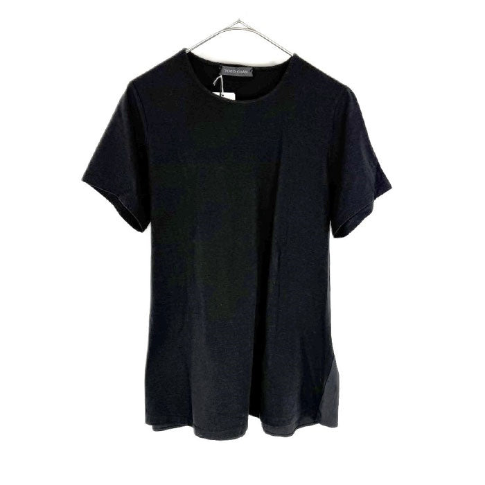 【中古】ヨーコチャン YOKO CHAN 半袖カットソー 後ろペプラム シンプル 可愛い ブラック 黒 i0818n00112