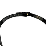 画像をギャラリービューアに読み込む, 【中古】サルヴァトーレフェラガモ Salvatore Ferragamo ヴァラリボン ベルト ブラック ゴールド金具 j0405oq04220
