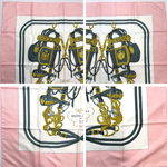 Load image into Gallery viewer, 【中古】エルメス HERMES スカーフ カレ90 BRIDES de GARA 柄 高級感 大判 ピンク ホワイト i0120lq01471
