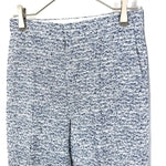 将图片加载到图库查看器，【中古】ドゥロワー Drawer テーパードパンツ ツイード ミックス生地 ブルー系 ホワイト i0619a00357
