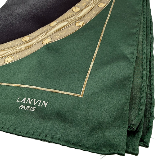 【中古】LANVIN ランバン ミニスカーフ シルク100% i0727tq0123