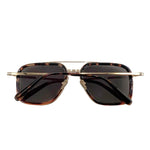 将图片加载到图库查看器，【中古】ブリオーニ Brioni サングラス べっ甲 金フレーム ディアドロップ ブラウン ゴールド i0717lq00871
