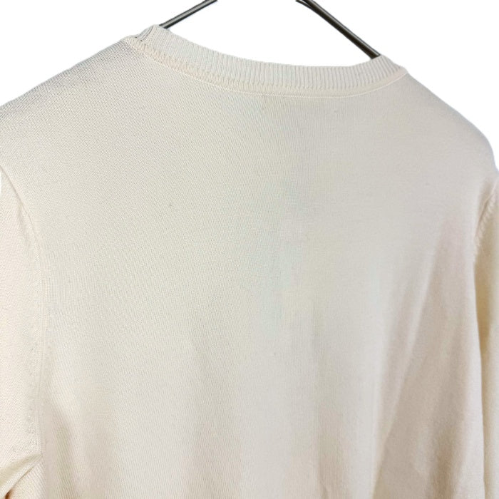 【中古】エポカ EPOCA ニット クルーネック 長袖 ペプラム 可愛い アイボリー 白系 i0807n0236