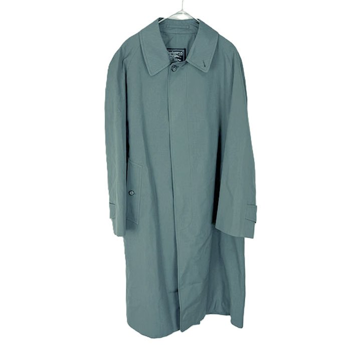 【中古】】Burberrys バーバリーズ ステンカラーコート グリーン系 i0907oq00669