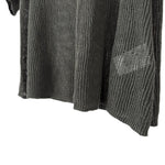 将图片加载到图库查看器，【中古】セオリーリュクス Theory luxe 七分袖ニット リネン ざっくり編み 透け感 丈長め カーキ i0818n0154
